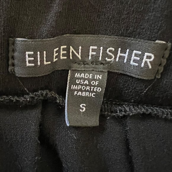 Eileen Fisher Black Pleated Pull On Skirt Stretch Jersey Knit size Small - Picture 9 of 12
